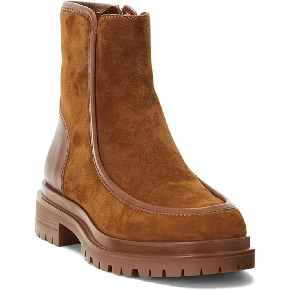 Lauren Ralph Lauren Colbie Boots Women's US 5.5 Brown Suede Ankle Bootie LION567